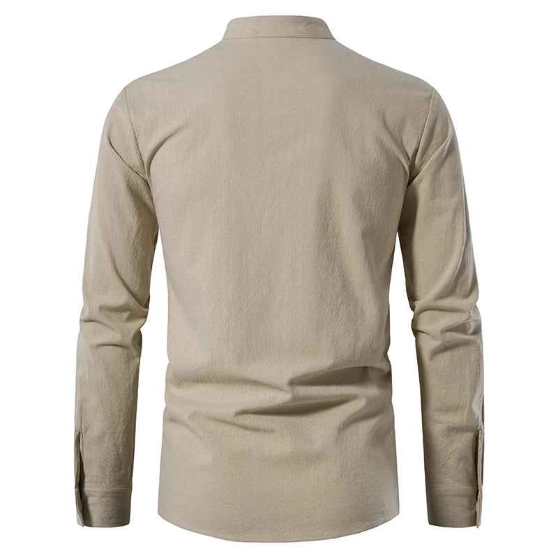 ZenSpring Men's Linen Shirt