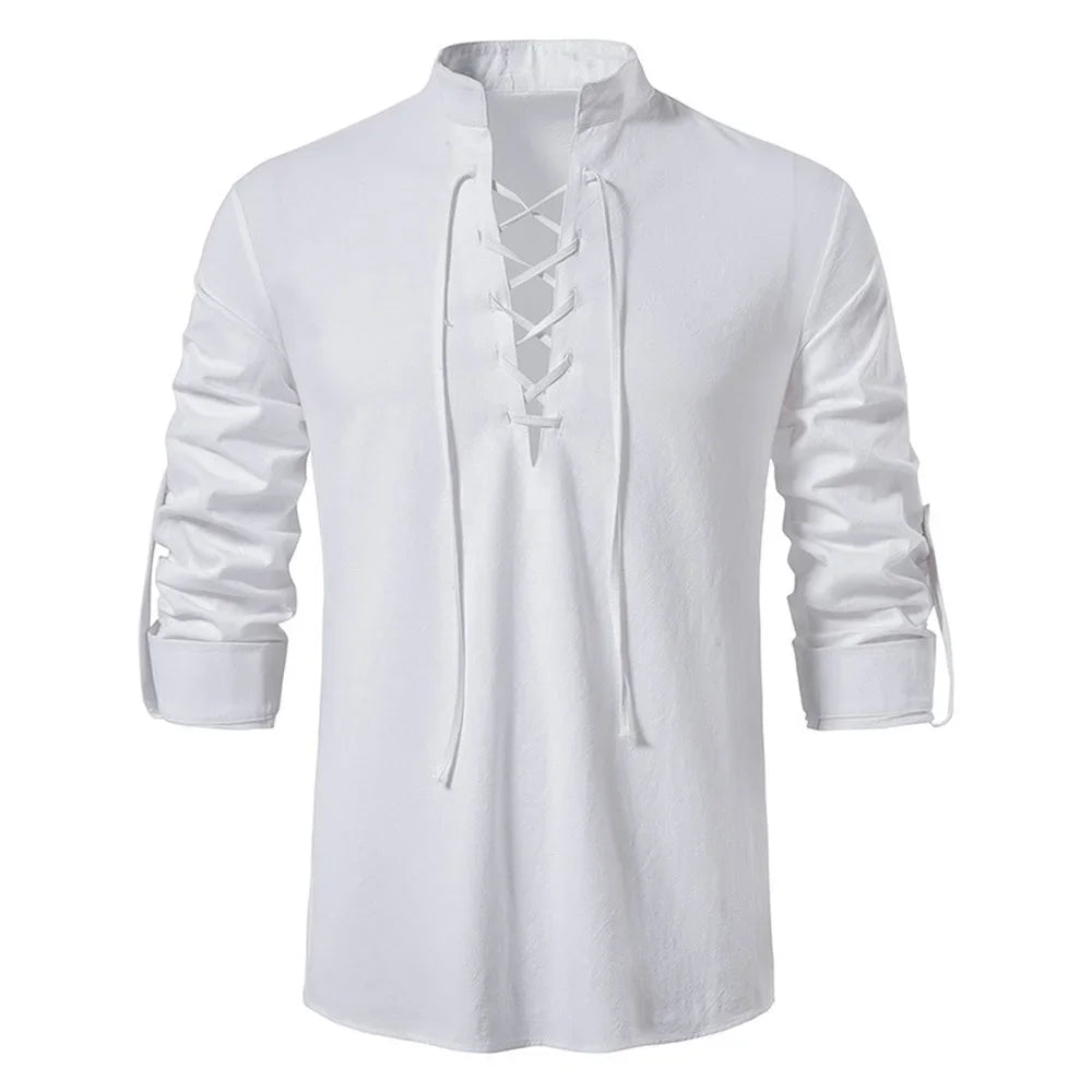 ZenSpring Men's Linen Shirt