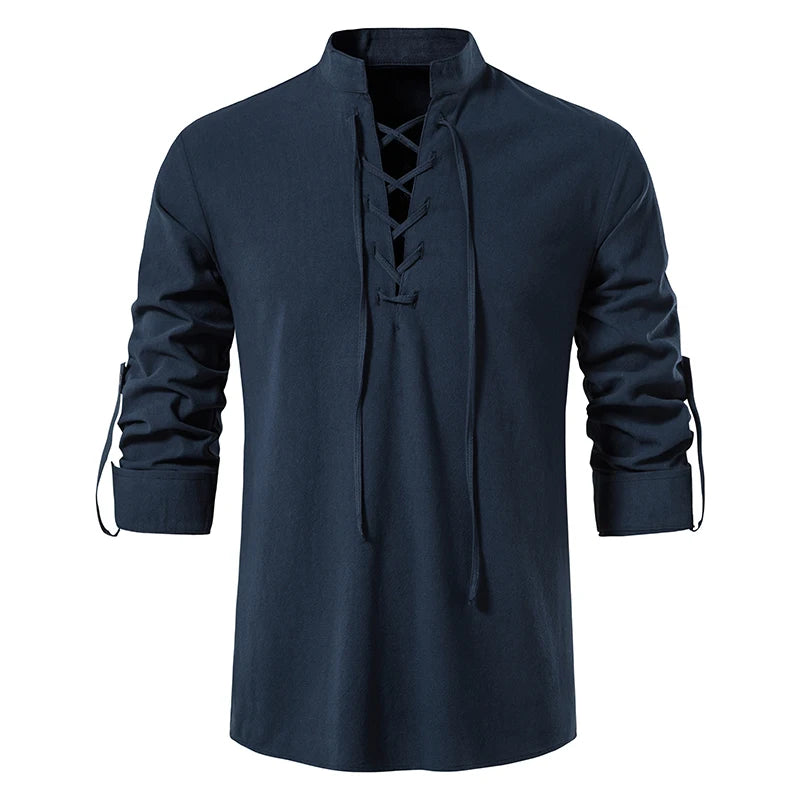 ZenSpring Men's Linen Shirt