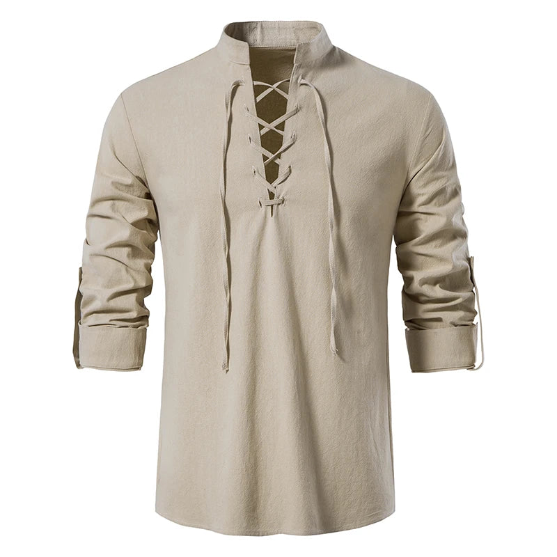 ZenSpring Men's Linen Shirt