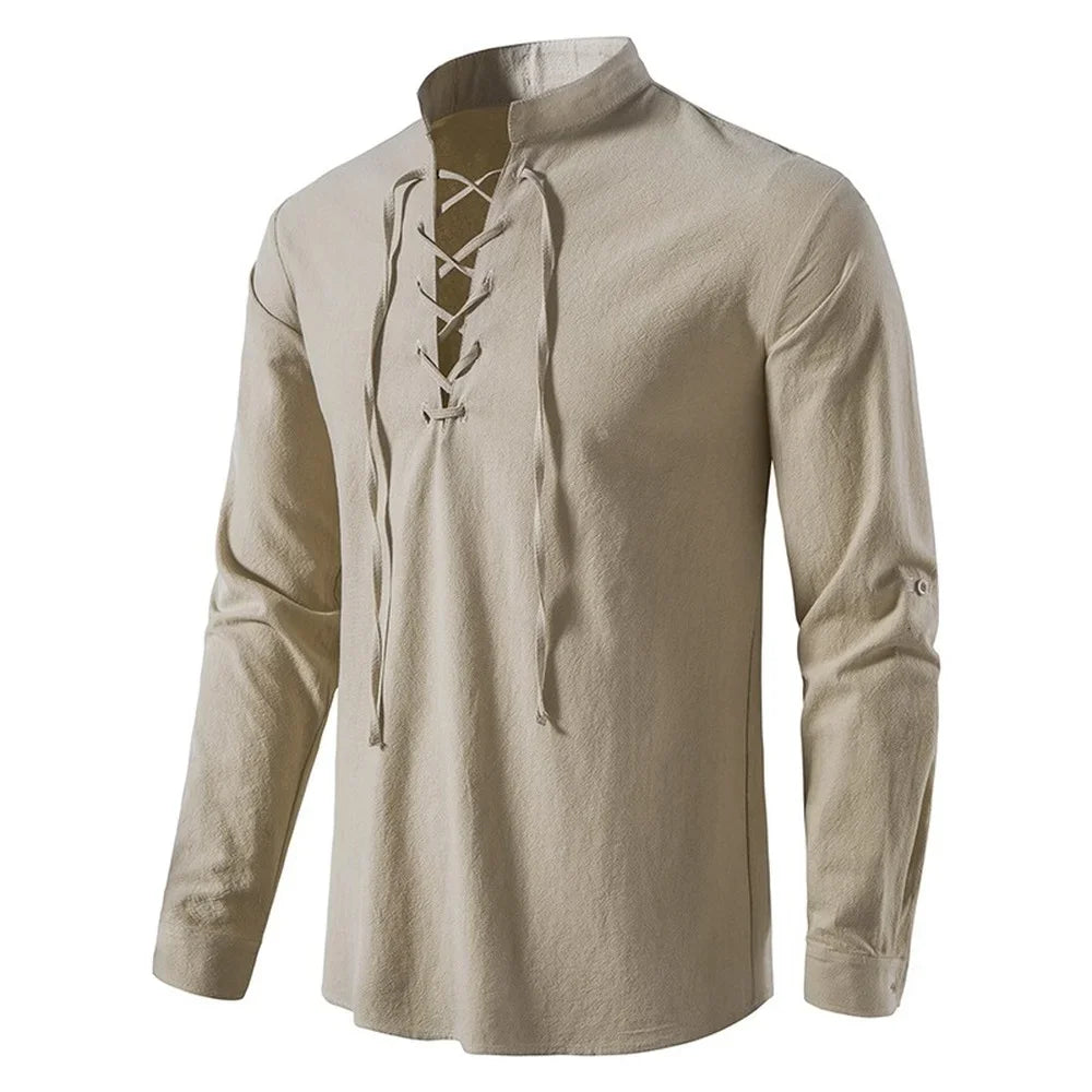 ZenSpring Men's Linen Shirt